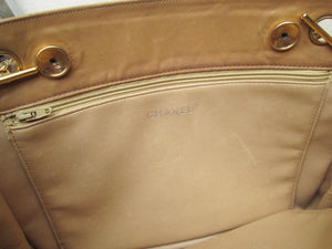 Chanel Vintage Quilted Beige Leather Chain Shoulder Bag c. 1970 - Harlequin Market