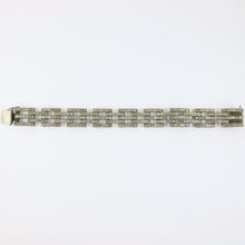Load image into Gallery viewer, Vintage Silver &amp; Crystal Bracelet