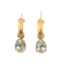Load image into Gallery viewer, HQM Austrian Crystal Interchangeable Earrings - Clear (Pierced)