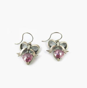 William Griffiths Heart and Bow Earrings