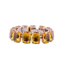 Load image into Gallery viewer, Harlequin Market Crystal Bracelet - Topaz Colour