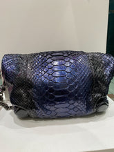 Load image into Gallery viewer, Gucci Authentic Snakeskin Petrol Coloured Handbag