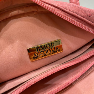 Vintage Australian Made Authentic Ostrich Skin Handbag