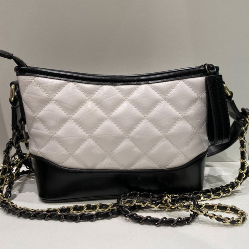 Chanel Look-a-Like Black & White Shoulder Handbag