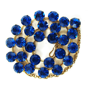 Harlequin Market Crystal Accent Necklace - Capri Blue (medium)