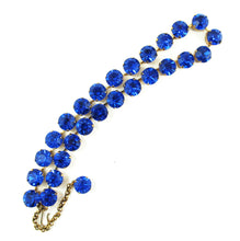 Load image into Gallery viewer, Harlequin Market Crystal Accent Necklace - Capri Blue (medium)