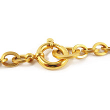 Load image into Gallery viewer, Vintage Signed Chanel Satin Gold Chain Necklace - Summer 94