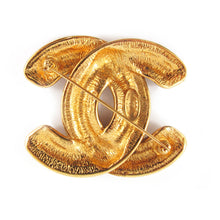 Load image into Gallery viewer, Vintage Signed Chanel CC Quilted Classic Logo Pin Brooch c. 1980&#39;s