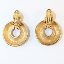 Load image into Gallery viewer, Ciner NY Gold Plated Earrings With Clear Crystals