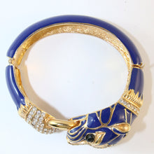 Load image into Gallery viewer, Ciner NY Purple Single Head Panther Cuff Bangle