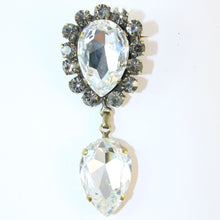 Load image into Gallery viewer, Austrian Clear Crystal Brooch