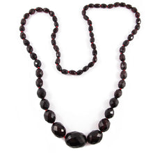 Load image into Gallery viewer, Vintage Faceted Bakelite Beaded Necklace - Cherry c. 1950&#39;s