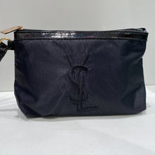 Load image into Gallery viewer, Yves Saint Laurent Black Patent Fabric Pouchette
