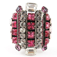 Load image into Gallery viewer, David Mandel for The Show Must Go On | Rose Crystal Statement Cuff