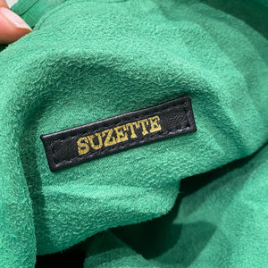 Pre-owned Suzette Green Snakeskin Clutch Purse