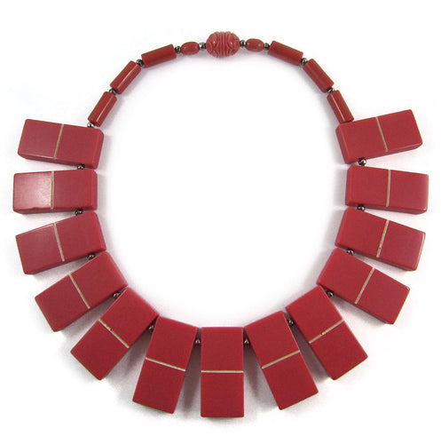 Vintage Galalith Statement Necklace