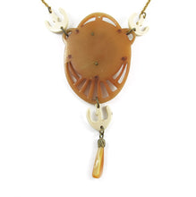 Load image into Gallery viewer, Vintage circa 1930&#39;s Galalith-Brass Necklace