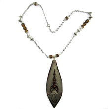 Load image into Gallery viewer, French Deco Scarab Design Pendant Necklace - 1930&#39;s