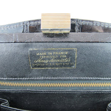 Load image into Gallery viewer, French Vintage Signed &#39;Made Expressly For Macy Associates&#39; Croc Skin Purse c. 1950