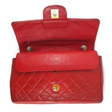 Load image into Gallery viewer, Vintage Authentic Signed &#39;Chanel&#39; Quilted Red Leather Chain Bag - Paris