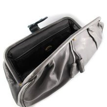 Load image into Gallery viewer, Vintage Signed &#39;Cui de sac&#39; Made in Italy Stoft Grey Naper Leather Clutch