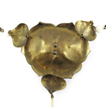 Load image into Gallery viewer, Extremely Rare Antique Art Nouveau Mother of Pearl-Brass Necklace c.1910