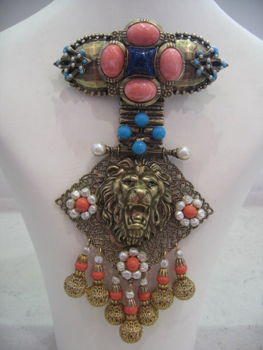 Vrba Lion Brooch