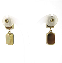 Load image into Gallery viewer, HQM Austrian Crystal Drop Earrings - Golden Shadow and Black Diamond