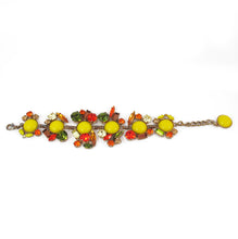 Load image into Gallery viewer, Harlequin Market Multi Coloured Austrian Crystal Detail Bracelet