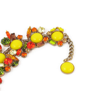 Harlequin Market Multi Coloured Austrian Crystal Detail Bracelet
