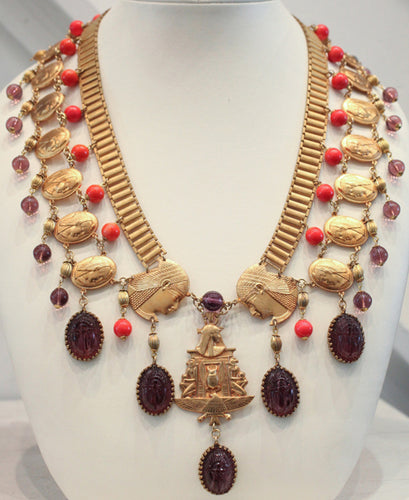 Vintage Harlequin Market Necklace