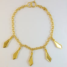 Load image into Gallery viewer, Chanel Vintage Gold Tone Necklace With &#39;CC Logo&#39; Charms