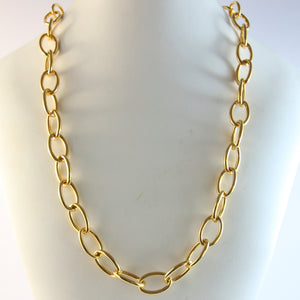 Simple Vintage Gold Chain Necklace