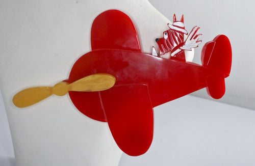 Vintage Bakelite Plane Brooch