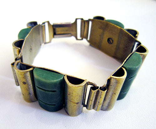 Vintage Galalith&Chrome Bracelet