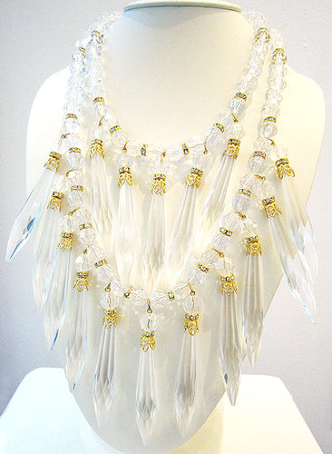 Vintage Lucite Bib Necklace