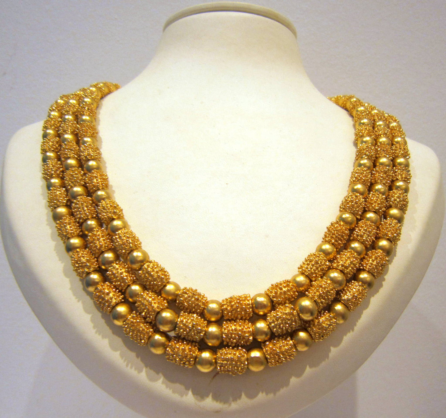 Trifari Tri-Strand Necklace