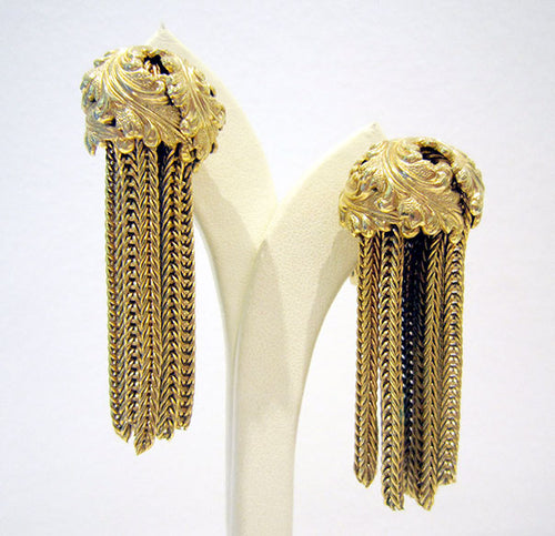 Tassel Gilded Ball Earrings