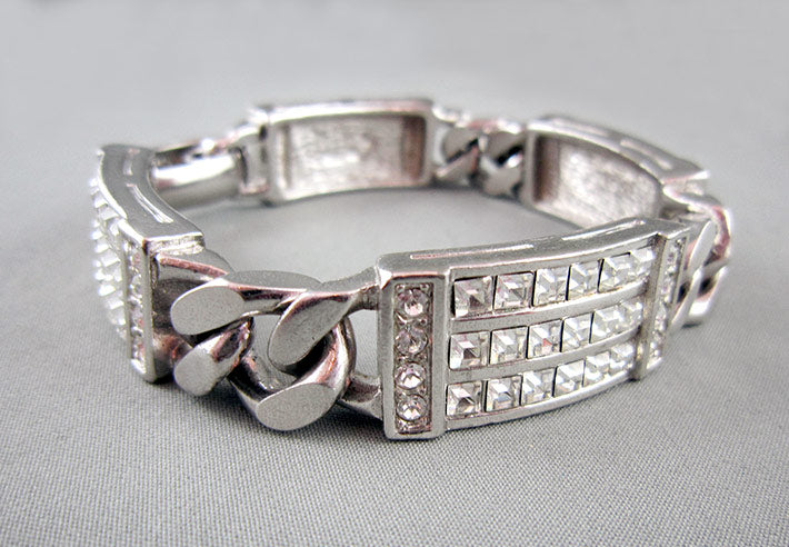 Christian Dior Crystal Chain Bracelet - Harlequin Market