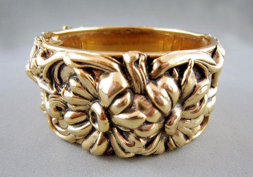 Gold Etched Cuff