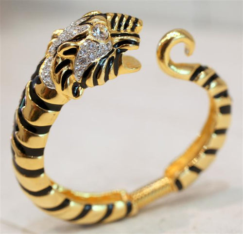 Rare Kenneth Jay Lane Tiger Cuff