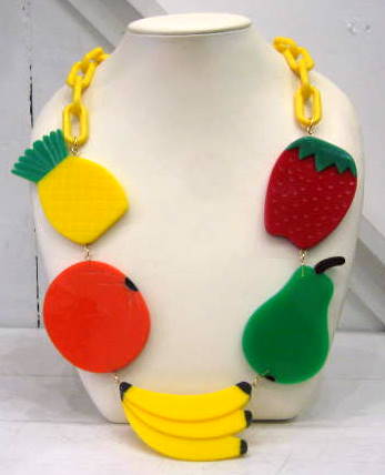 Harlequin Market Fruit Necklace