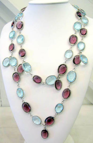 Pate-de-verre 'Waterfall' Sautoir