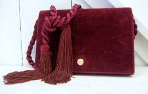 Vintage Guy Laroche Velvet Handbag