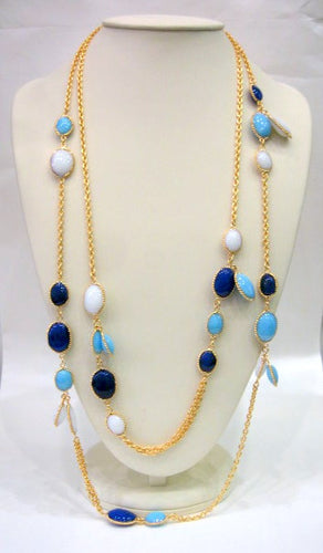 Pate-de-verre 'Waterfall' Sautoir