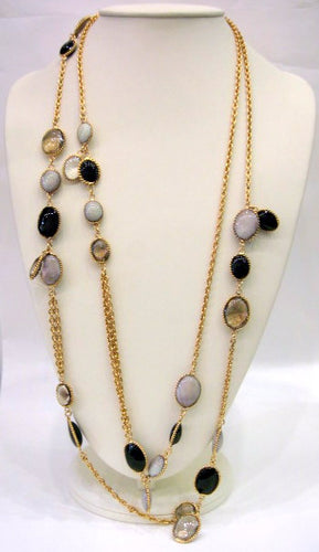 Pate-de-verre 'Waterfall' Sautoir