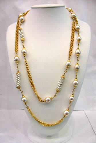 Vintage Faux Pearl Sautoir