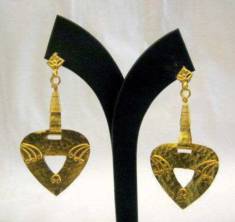 Gold-Plated Drop Earrings