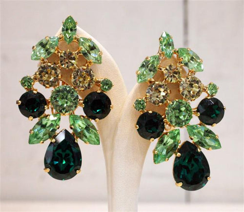 Harlequin Market Crystal Earrings