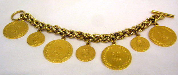 Vintage Christian Dior Coin bracelet